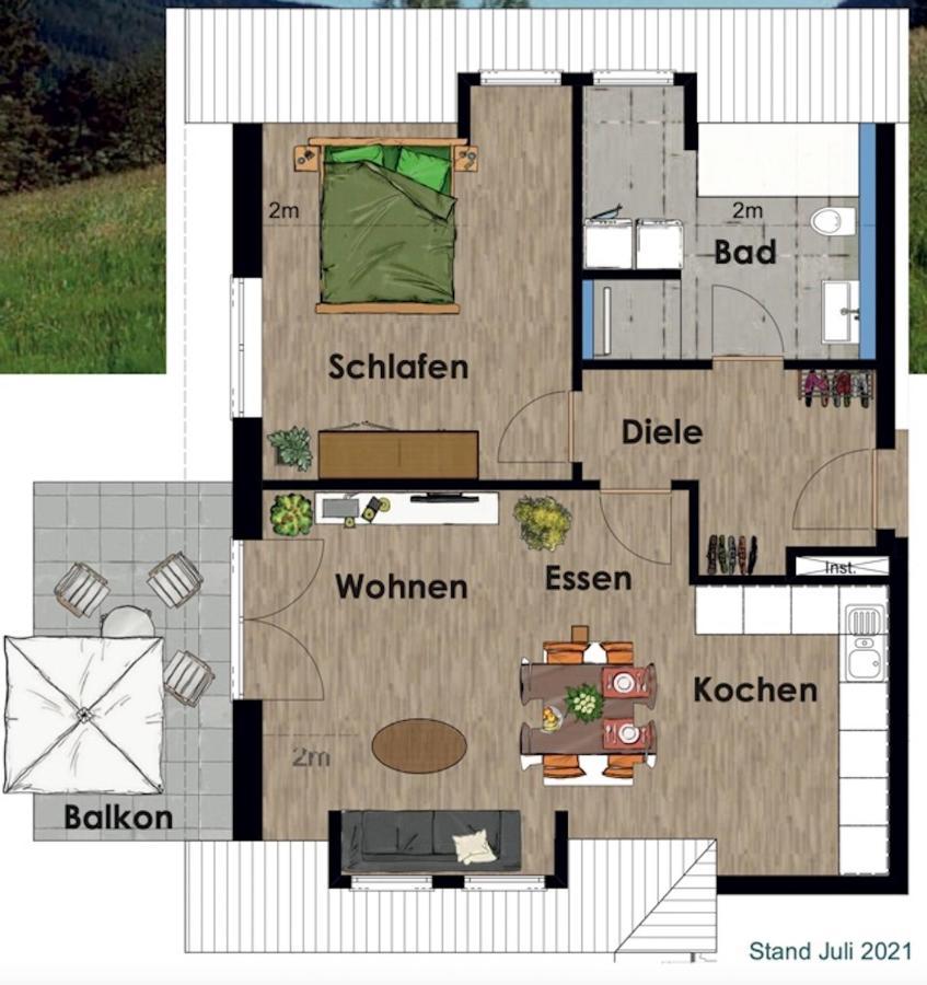 Apartamento Adlerhorst Baiersbronn Exterior foto